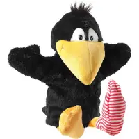 Heunec Rabe Socke Handspielpuppe 36 cm, schwarz