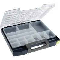 Raaco Valise de rangement en polycarbonate boxxser 55 6x6-14 bleu