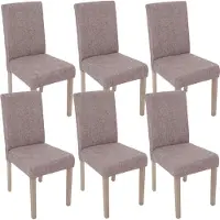 Mendler Chaise de salle à manger Littau Textil (lot de 6)
