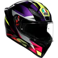 AGV K1 N Fastlap Casque Intégral Noir/Rose/Mauve S unisex