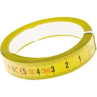 Bahco Acier Mètre à ruban autocollant Pour plan de travail Avec lecture de droite à gauche 6 M Jaune Jaune One Size