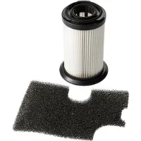 Menalux 1 Filtre Cylindrique Lavable (F 134) + 1 Filtre Moteur Pour Progress Pc 1820 (Sans Sac) Tornado Bubble 1820, To 1820, 1822 (Sans