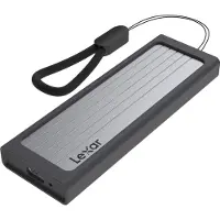 Lexar E6, Boîtier SSD, M.2, PCI Express, 10 Gbit/s, connexion USB, Argent