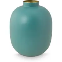 Pip studio Vase Pip Studio Metal Matt Light Blue 32 cm