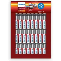 Philips 1x40 Power pile alcaline Aa Vorteilspa - Pile