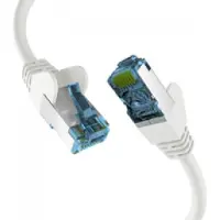 Efbe-Schott RJ45 PATCHKABEL mit CAT7 ROHKABEL WEISS 7.5m