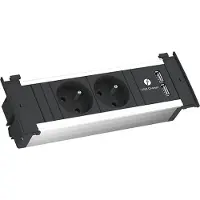Bachmann KAPSA S 2xUTE 1xUSB Charger Strom 2,0m CEE7/7