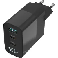 Sitecom Superfast Charger 65W PD CH-1002 - Indicateur puissance temps réel - 1x USB-A 2x USB-C