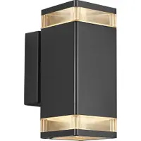 Nordlux Applique murale noire Elm 2 lumières angulaires