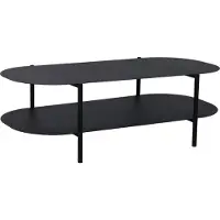 En.casa Table basse 'Enebakk' 112 x 62 x 40,5 cm noir