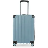 Hauptstadtkoffer Q-Damm - Bagage à main valise avion trolley 4 roues valise cabine Cabin Size valise de bord valise à roulettes TSA, 54 cm, 38 litres ,Pool bleu