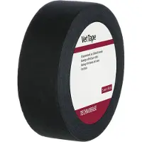 Kerbl VetTape bandage pour onglons noir, avec adhésif caoutchouc, 50 m