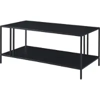 En.casa Table basse 'Kumlinge' métal 47x110x55 cm noir