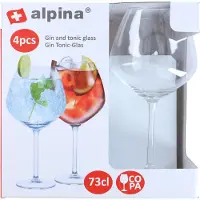 Alpina Gin &amp; Tonic - Lot de 4 verres - 730 ml