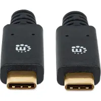 Manhattan 354905 USB 3.1 Gen1 Kabel C-Stecker/C-Stecker 2m schwarz