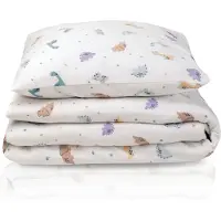 Julius Zöllner Parure de lit en jersey - 100/135+40/60 - Little Dinos (100 x 135 cm, 40 x 60 cm)