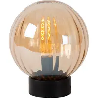Lucide Monsaraz - lampe à poser - Ø 25 x 29 cm - ambre