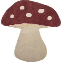 Bloomingville Tapis De Champignons Mini | Rouge | Laine | 82058403