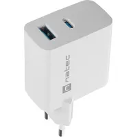 Natec NUC-2144 chargeur universel pour appareils mobiles Blanc AC Chargement rapide à l'intérieur