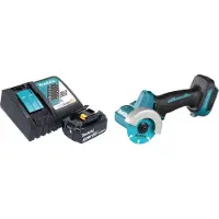 Makita DMC 300 RF1 Meuleuse d'angle sans fil 18 V 76 mm Brushless + 1x batterie 3,0 Ah + chargeur
