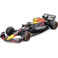 Bburago Modèle réduit Oracle Red Bull Racing RB19 avec casque Sergio Perez, +14 ans, 1:43,