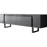 Skye Decor , Yildiz - Anthracite, Noir, Meuble TV, Anthracite, PANNEAUX DE PARTICULES 100 % MÉLAMINÉS, 180 x 50 x 30 cm