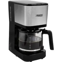 Princess Cafetière filtre Compact 12 750 W 1,25 L Noir et argent