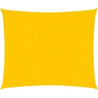 vidaXL Voile d'ombrage 160 g/m² carré jaune 5x5 m PEHD