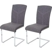 Mendler Chaise de salle à manger -F36 (lot de 2)