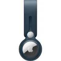 Apple AirTag Lanière en Cuir Bleu Baltique