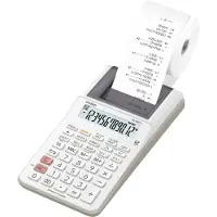 Casio HR-8RCE - Calculatrice avec imprimante - LCD - 12 chiffres - pile - blanc