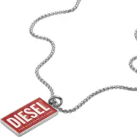 Diesel Chaîne Single Dogtags avec logo DX1368040