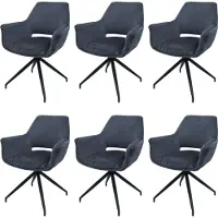 Mendler Lot de 6 chaises de salle à manger -M53