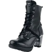 New rock Bottes Gothic de - Trail Negro Tacon Acero - EU36 - EU43 - pour Femme - noir - Taille EU 36