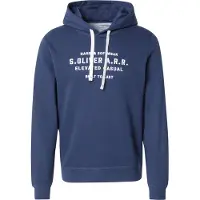 s.Oliver Sweat-shirt bleu foncé / blanc