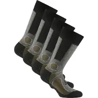 Rohner Chaussettes gris chiné / kaki / noir / blanc