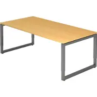 Hjh OFFICE PRO MyTable R Schreibtisch mit Gestell Graphit