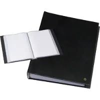 Rillstab Dossier de présentation A4 30 pochettes Noir