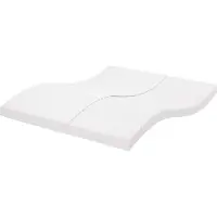 vidaXL Matelas mousse Blanc 200x210 cm 7 zones dureté 20 ILD