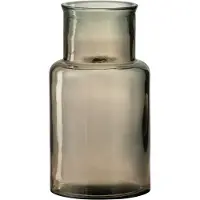 J-Line Vase cylindre verre marron clair small