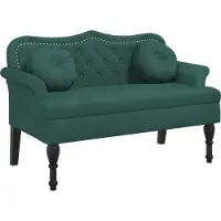 vidaXL Banc avec coussins Vert foncé 120,5x65x75 cm Velours