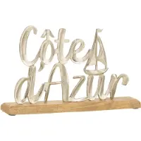 J-Line Cote d'azur sur socle aluminium argent