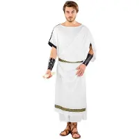 Dressforfun Costume homme toge romaine - S/M - Costume carnaval - Halloween - Dress up - Party wear - Carnaval wear - Party - Party wear