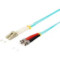 S-Impuls Câble patch duplex LC/ST 50/125µ OM3 aqua 1m