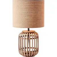 Brilliant Lampe de table rurale Woodrow