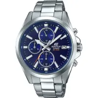Casio Edifice Montre analogique en acier inoxydable pour hommes argentée EFV-560D-2AVUEF