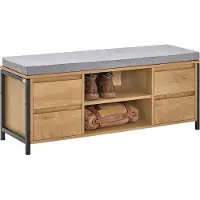 SoBuy Commode Banc à Chaussures avec Coussin et Tiroirs