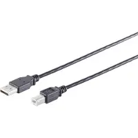 Shiverpeaks S/CONN maximum connectivity Câble USB High Speed 2.0, A/B mâle, USB 2.0, noir, 5,0m (5 m, USB 2.0)