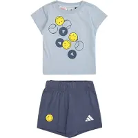 Adidas X Smileyworld Summer Set Bleu 3-6 Months Enfants