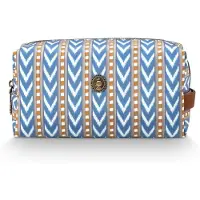 Pip studio Trousse de Toilette Pip Studio Coco Cosmetic Bag Medium Samba Stripe Blue